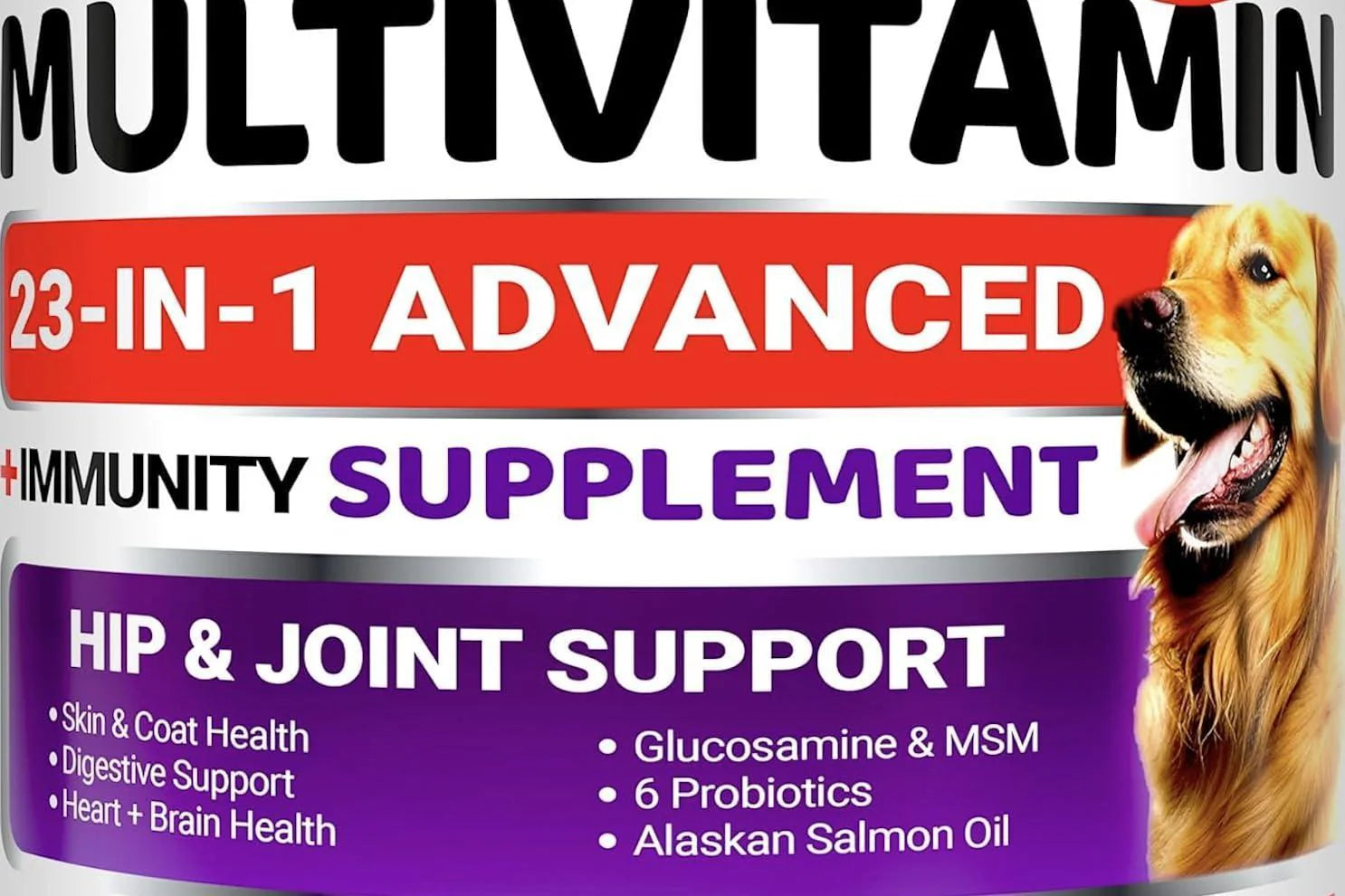 Dog Multivitamin Chewable with Glucosamine 240 Treats Dog Vitamins and Supplements Senior & Puppy Multivitamin for Dogs Hip & Joint Support Immune Health Skin Heart Digestion Probiotics